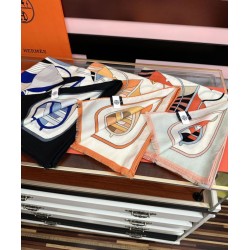 Special Grade Replica Hermes Double-sided same color cashmere scarf 65x185 Orange Clone Sale