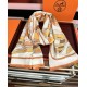 Special Grade Replica Hermes Double-sided same color cashmere scarf 65x185 Orange Clone Sale