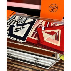 Special Grade Replica Hermes ondsdemarch cashmere silk handkerchief 140 Red Clone Sale