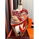 Special Grade Replica Hermes ondsdemarch cashmere silk handkerchief 140 Red Clone Sale