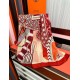 Special Grade Replica Hermes ondsdemarch cashmere silk handkerchief 140 Red Clone Sale