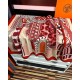 Special Grade Replica Hermes ondsdemarch cashmere silk handkerchief 140 Red Clone Sale