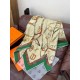 Special Grade Replica Hermès reversible cashmere scarf with a leaping horse design 140 Green Clone Sale