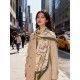Special Grade Replica Hermès reversible cashmere scarf with a leaping horse design 140 Green Clone Sale