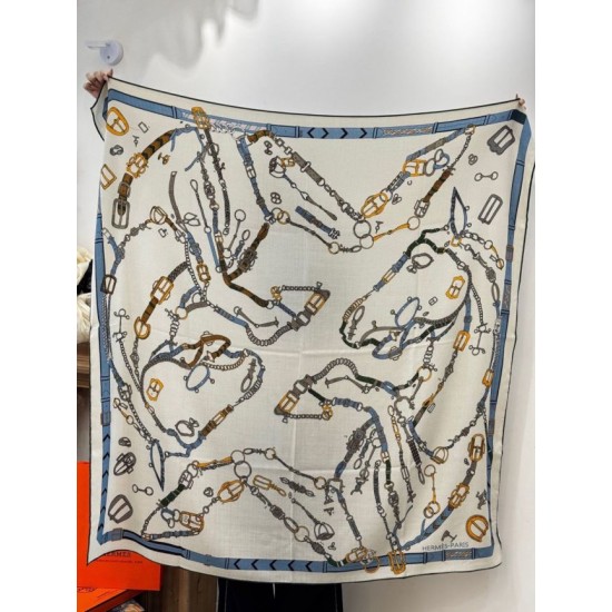 Best Replica Hermès reversible cashmere scarf with a leaping horse design 140 Blue Fake At Cheap Price Special Grade Replica Hermès reversible cashmere scarf with a leaping horse design 140 Blue Clone Sale