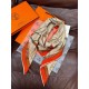 Special Grade Replica Hermès reversible cashmere scarf with a leaping horse design 140 Organge Clone Sale