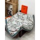 Special Grade Replica Hermès reversible cashmere scarf with a leaping horse design 140 Gray Clone Sale