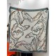 Special Grade Replica Hermès reversible cashmere scarf with a leaping horse design 140 Gray Clone Sale