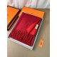 Special Grade Replica Hermes Classic Reversible Two-Tone Cashmere Shawl 70 x 200 Red Clone Sale