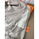 Special Grade Replica Hermes Classic Reversible Two-Tone Cashmere Shawl 70 x 200 Gray Clone Sale
