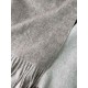 Special Grade Replica Hermes Classic Reversible Two-Tone Cashmere Shawl 70 x 200 Gray Clone Sale