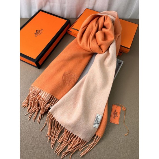 Best Replica Hermes Classic Reversible Two-Tone Cashmere Shawl 70 x 200 Orange Fake At Cheap Price Special Grade Replica Hermes Classic Reversible Two-Tone Cashmere Shawl 70 x 200 Orange Clone Sale