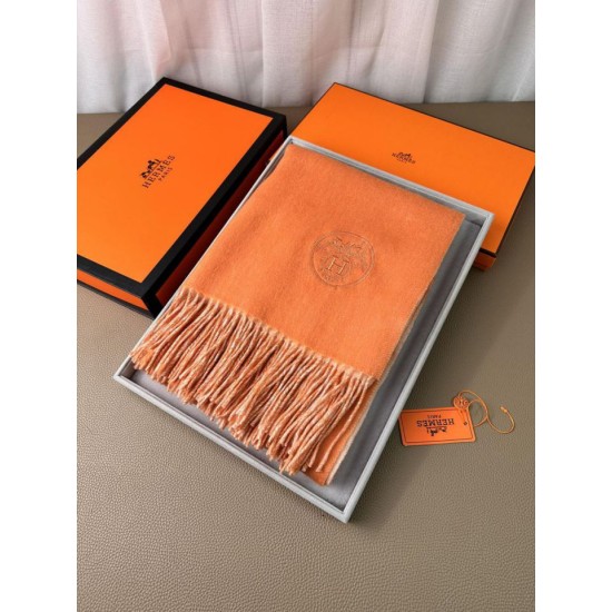 Best Replica Hermes Classic Reversible Two-Tone Cashmere Shawl 70 x 200 Orange Fake At Cheap Price Special Grade Replica Hermes Classic Reversible Two-Tone Cashmere Shawl 70 x 200 Orange Clone Sale