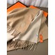 Special Grade Replica Hermes Classic Reversible Two-Tone Cashmere Shawl 70 x 200 Brown Clone Sale
