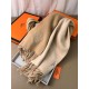 Special Grade Replica Hermes Classic Reversible Two-Tone Cashmere Shawl 70 x 200 Brown Clone Sale