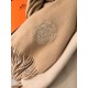 Special Grade Replica Hermes Classic Reversible Two-Tone Cashmere Shawl 70 x 200 Brown Clone Sale