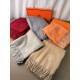 Special Grade Replica Hermes Classic Reversible Two-Tone Cashmere Shawl 70 x 200 Brown Clone Sale