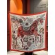 Special Grade Replica Hermès Reversible Color Velvet Square Scarf 140cm Red Clone Sale
