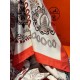 Special Grade Replica Hermès Reversible Color Velvet Square Scarf 140cm Red Clone Sale