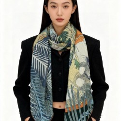 Special Grade Replica Hermes Premium Double-Sided Tonal Silk Cashmere Shawl 140 04 Clone Sale