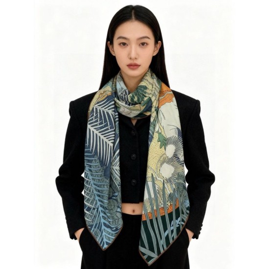 Special Grade Replica Hermes Premium Double-Sided Tonal Silk Cashmere Shawl 140 04 Clone Sale