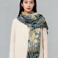 Special Grade Replica Hermes Premium Double-Sided Tonal Silk Cashmere Shawl 140 04 Clone Sale