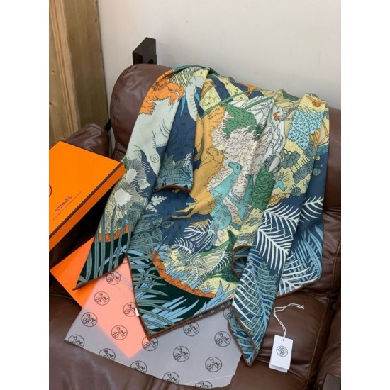 Special Grade Replica Hermes Premium Double-Sided Tonal Silk Cashmere Shawl 140 04 Clone Sale