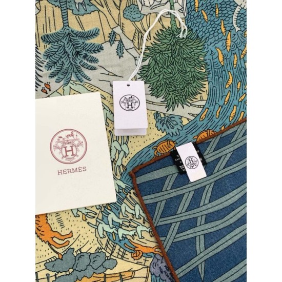 Special Grade Replica Hermes Premium Double-Sided Tonal Silk Cashmere Shawl 140 04 Clone Sale