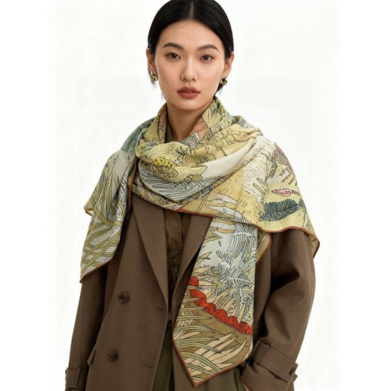 Best Replica Hermes Premium Double-Sided Tonal Silk Cashmere Shawl 140 03 Fake At Cheap Price Special Grade Replica Hermes Premium Double-Sided Tonal Silk Cashmere Shawl 140 03 Clone Sale