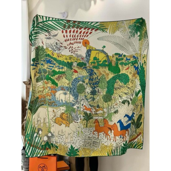 Special Grade Replica Hermes Premium Double-Sided Tonal Silk Cashmere Shawl 140 02 Clone Sale