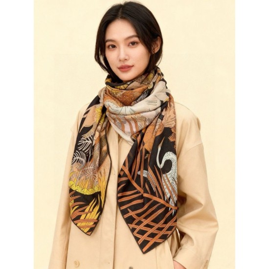Special Grade Replica Hermes Premium Double-Sided Tonal Silk Cashmere Shawl 140 01 Clone Sale