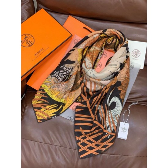 Special Grade Replica Hermes Premium Double-Sided Tonal Silk Cashmere Shawl 140 01 Clone Sale