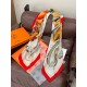 Special Grade Replica Hermes velvet reversible tonal shawl crossbow-style horse harness 135 Red Clone Sale