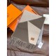 Special Grade Replica Hermes Couple's Multicolor Gradient Cashmere Scarf 32 x 190 Gray Clone Sale