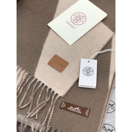 Special Grade Replica Hermes Couple's Multicolor Gradient Cashmere Scarf 32 x 190 Gray Clone Sale