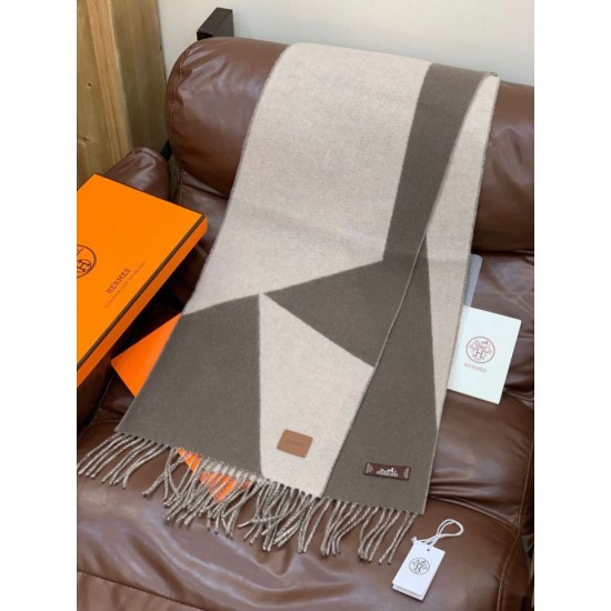 Special Grade Replica Hermes Couple's Multicolor Gradient Cashmere Scarf 32 x 190 Gray Clone Sale
