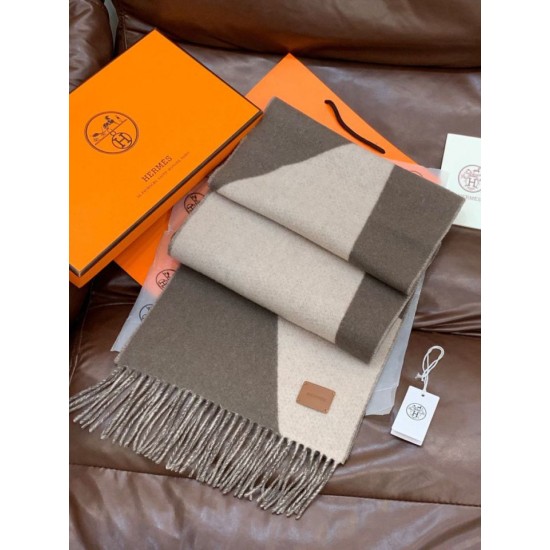 Special Grade Replica Hermes Couple's Multicolor Gradient Cashmere Scarf 32 x 190 Gray Clone Sale
