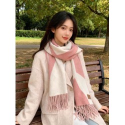 Special Grade Replica Hermes Couple's Multicolor Gradient Cashmere Scarf 32 x 190 Pink Clone Sale