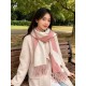 Special Grade Replica Hermes Couple's Multicolor Gradient Cashmere Scarf 32 x 190 Pink Clone Sale