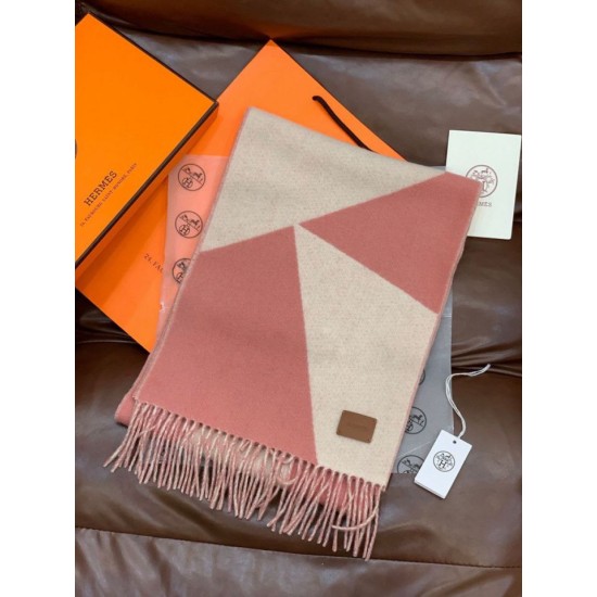 Special Grade Replica Hermes Couple's Multicolor Gradient Cashmere Scarf 32 x 190 Pink Clone Sale