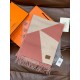 Special Grade Replica Hermes Couple's Multicolor Gradient Cashmere Scarf 32 x 190 Pink Clone Sale