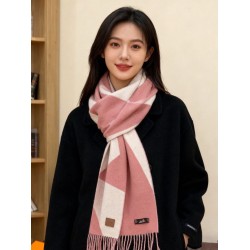 Special Grade Replica Hermes Couple's Multicolor Gradient Cashmere Scarf 32 x 190 Pink Clone Sale