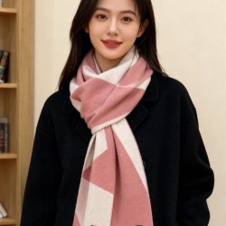 Special Grade Replica Hermes Couple's Multicolor Gradient Cashmere Scarf 32 x 190 Pink Clone Sale