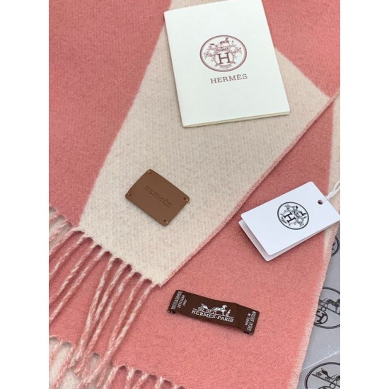 Special Grade Replica Hermes Couple's Multicolor Gradient Cashmere Scarf 32 x 190 Pink Clone Sale