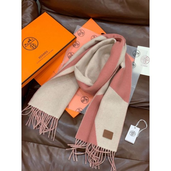 Special Grade Replica Hermes Couple's Multicolor Gradient Cashmere Scarf 32 x 190 Pink Clone Sale