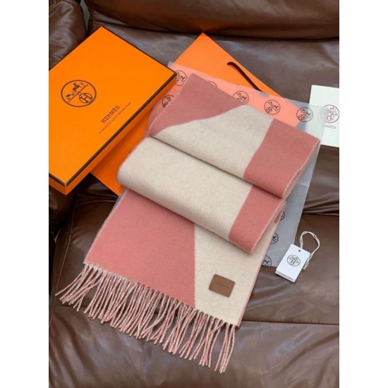 Special Grade Replica Hermes Couple's Multicolor Gradient Cashmere Scarf 32 x 190 Pink Clone Sale