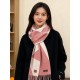 Special Grade Replica Hermes Couple's Multicolor Gradient Cashmere Scarf 32 x 190 Pink Clone Sale