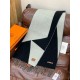 Special Grade Replica Hermes Couple's Multicolor Gradient Cashmere Scarf 32 x 190 Black Clone Sale