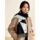 Special Grade Replica Hermes Couple's Multicolor Gradient Cashmere Scarf 32 x 190 Black Clone Sale