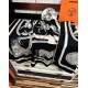 Special Grade Replica Hermes reversible silk cashmere handkerchief 135 Black Clone Sale